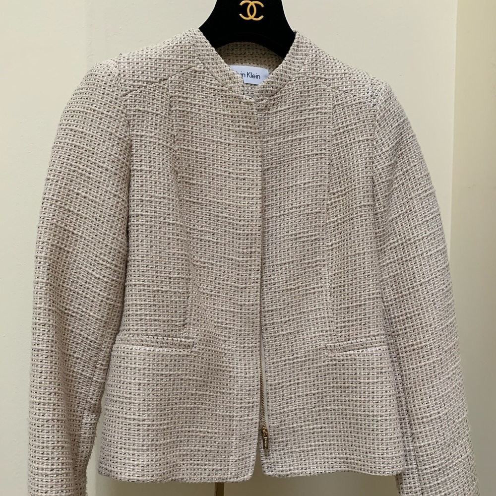 Women’s Calvin Klein Tweed Jacket Size 2P